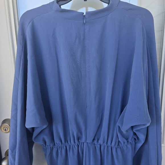 $249 Donna Karan New York V-Neck Long-Sleeve Dress Sz 14 No Belt New - Picture 12 of 12